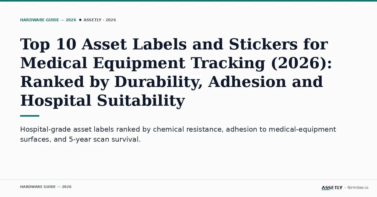 Top 10 Asset Labels and Stickers for Medical Equipment Tracking (2026): Ranked by Durability, Adhesion and Hospital Suitability