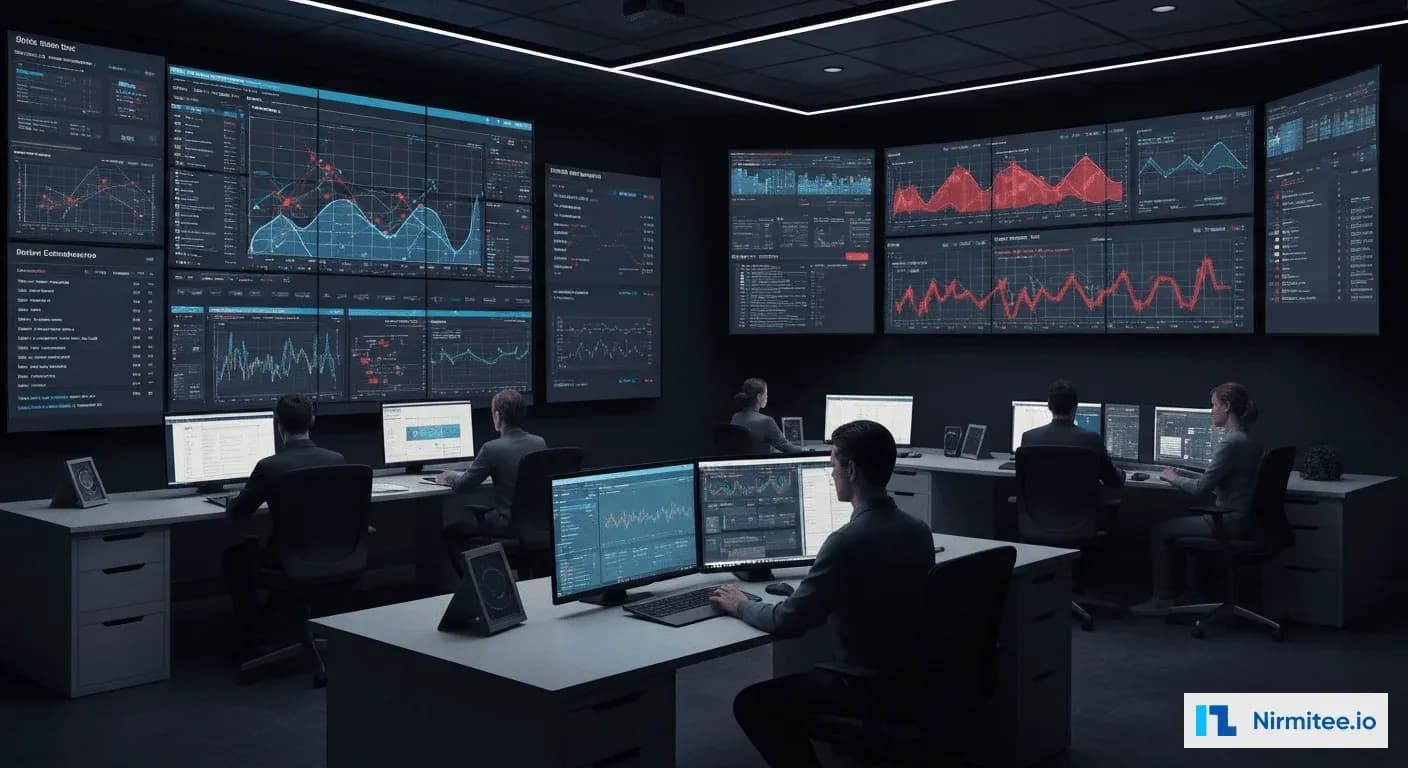 Healthcare fraud detection command center showing network graphs and billing anomaly visualizations