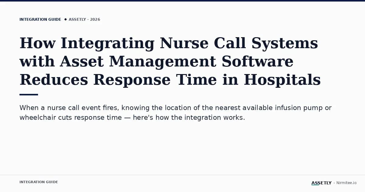 How Integrating Nurse Call Systems with Asset Management Software Reduces Response Time in Hospitals