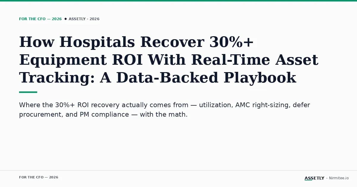 How Hospitals Recover 30%+ Equipment ROI With Real-Time Asset Tracking: A Data-Backed Playbook