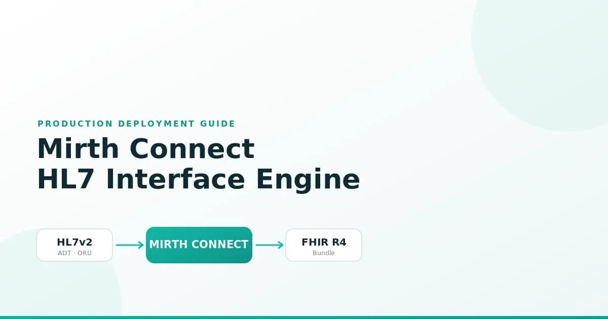 Mirth Connect HL7 Interface Engine: Production Deployment Guide