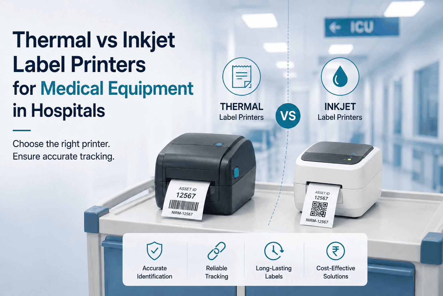 Thermal vs Inkjet Label Printers for Medical Equipment: Durability, Cost, and What to Buy