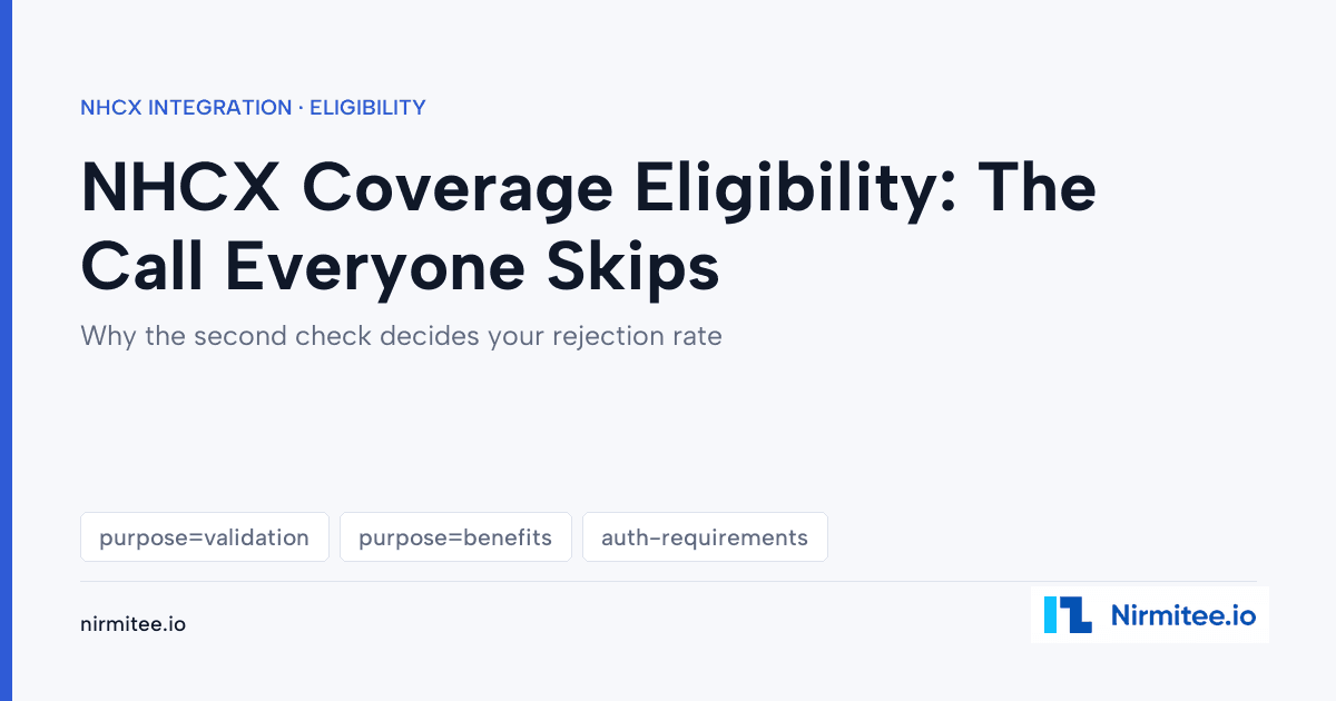 NHCX Coverage Eligibility Check: Getting the Patient Payable Amount Right
