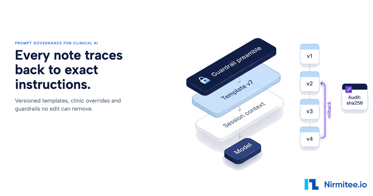 Prompt Governance for Clinical AI: Version Control, Guardrails and Audit for Healthcare Prompts